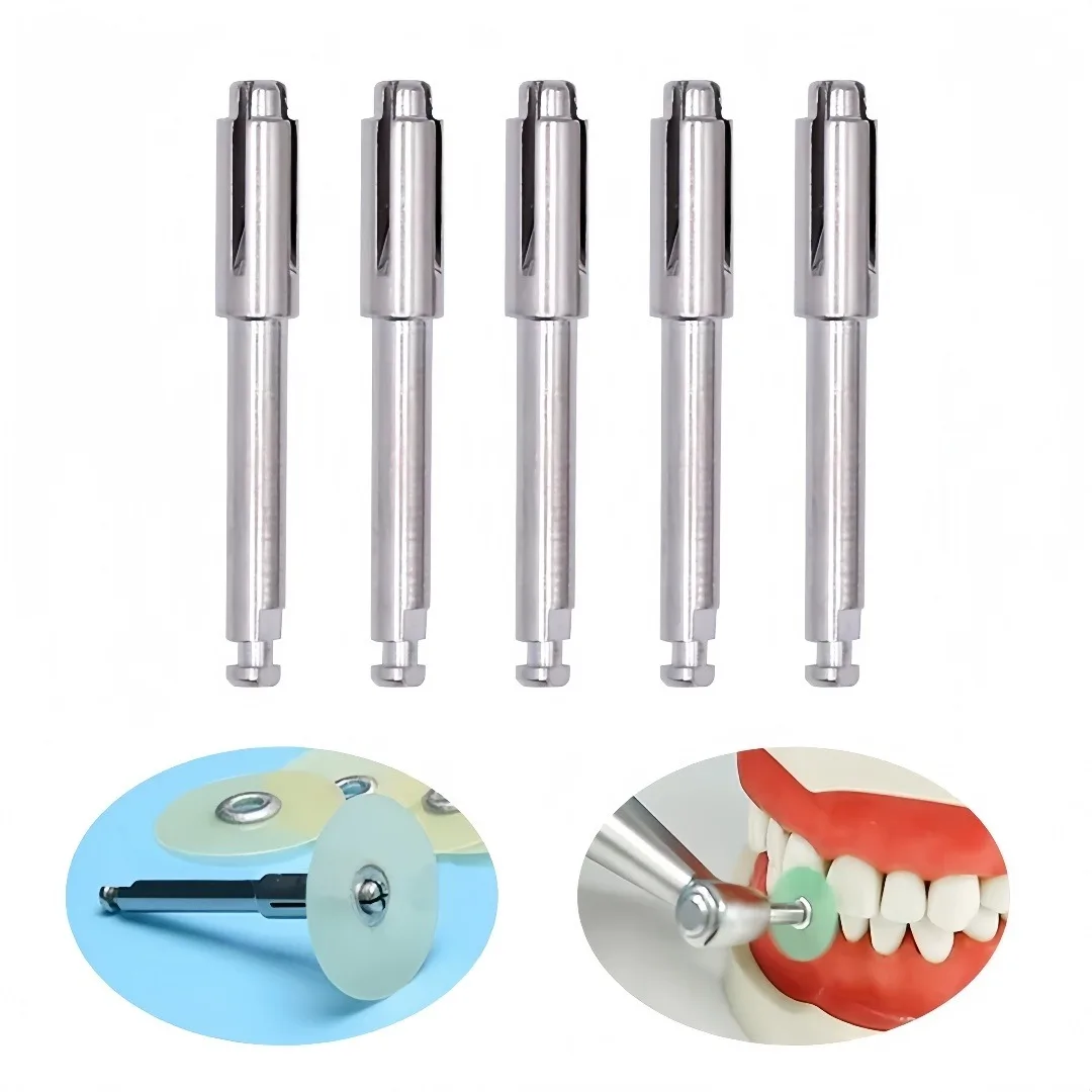 

Dental Mandrel Stainless Steel Polishing Disc Holder Fit RA Shank Compatible with Polisher Machine Rotary Lab Tool