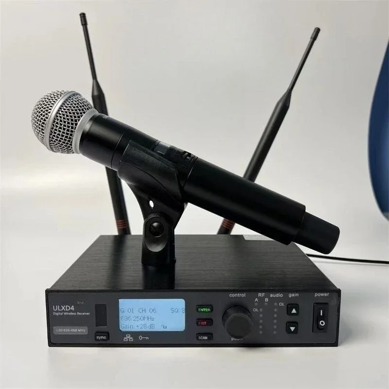 ULXD4/ULXD24D 1:1/1:2 Wireless Microphone True Diversity System Stage PerformanceGoods in stock