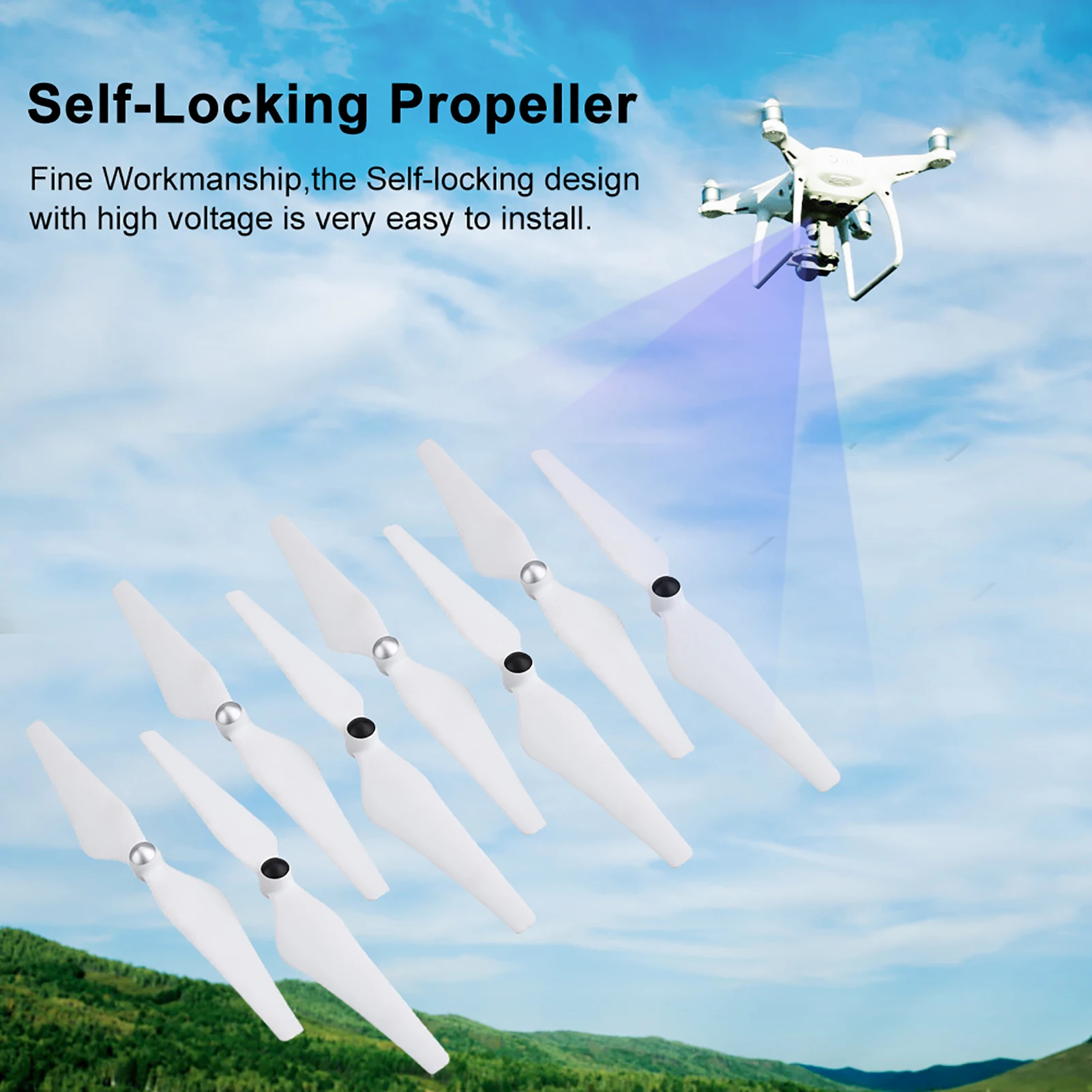 Hélice 9450 pour importateur DJI Phantom 3 Pro SE 2 Vision, 8 pièces, accessoires de remplacement, lame, norme avancée