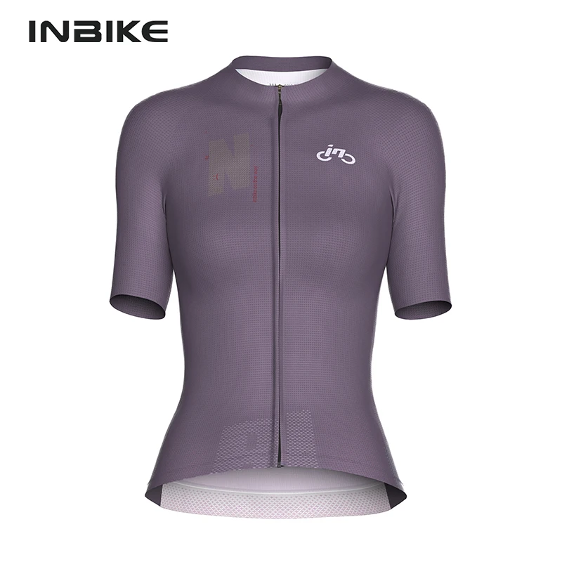 INBIKE 여성용 사이클링 반팔 MTB 자전거 저지, 산악 자전거 의류, 로드 바이크 라이딩 상의, 주머니가 있는 셔츠