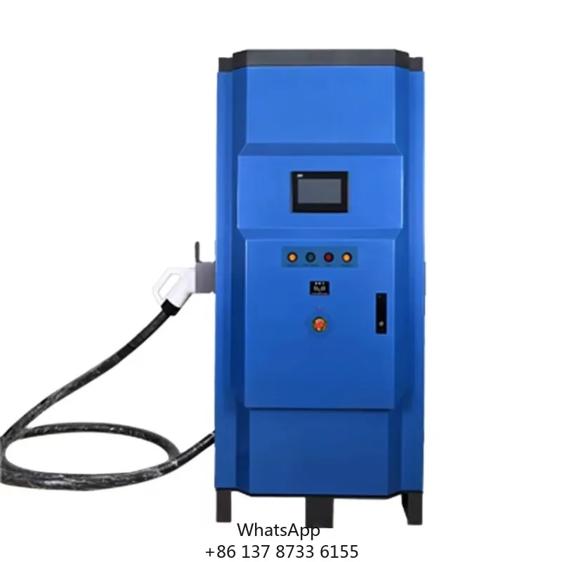 Floor Mounted 120KW DC Fast Charging Station Car Charging Pile 3 Phase 2 Gun Commercial Electric Cars EV Charger