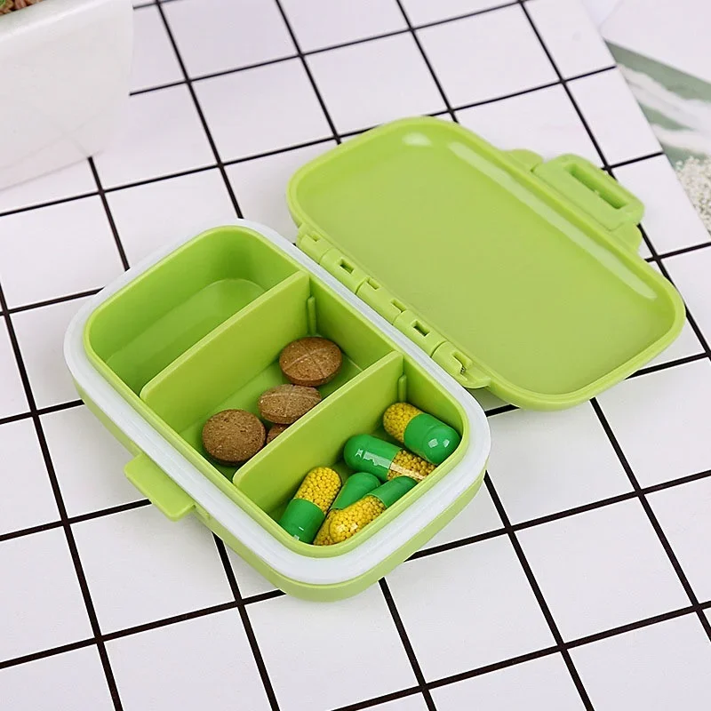 Kawaii Organizer Box For Medicine Vitamin Pill Tablet Kit Dessert Orangizer Case Storage Box Housekeeping Case