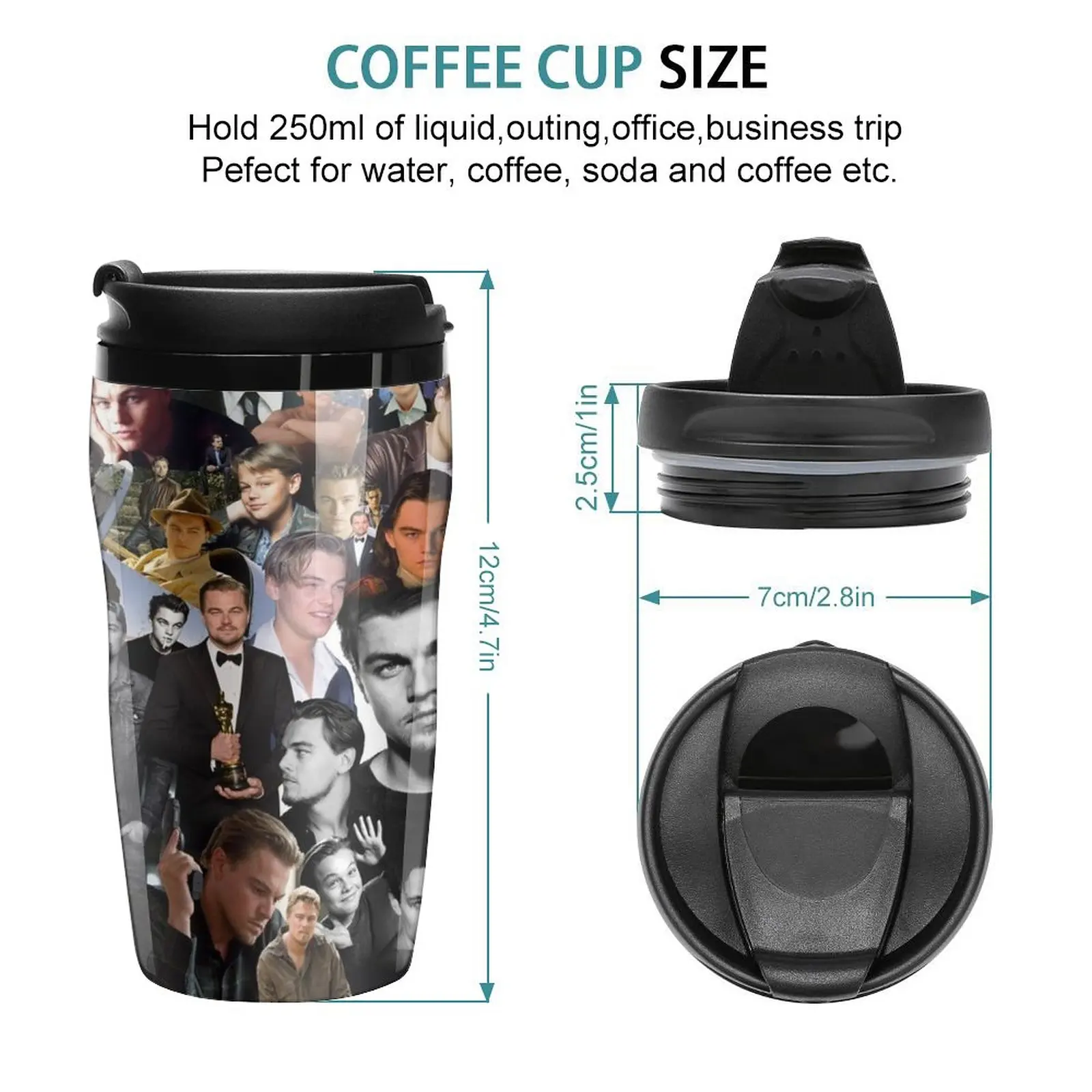 New Leo DiCaprio Travel Coffee Mug Cute And Different Cups Vintage Cup Cute Mugs