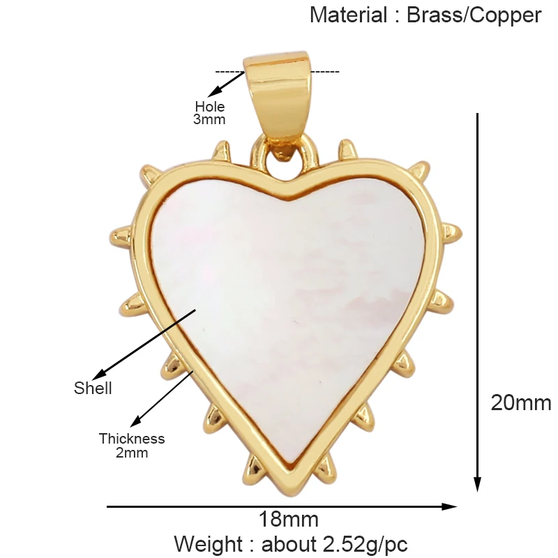 Mode Bunte Zirkon Brenn Liebe Herz Stern Charm Anhänger, 18K Gold Überzogene Halskette Armband DIY Handgemachten Schmuck Liefert K81 – Detail 7