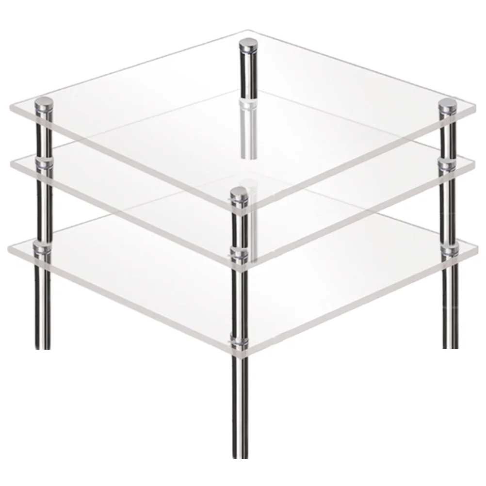 

3Pcs Acrylic Cake Stand Transparent Desktop Holder for Party Birthday Dessert Display Cupcake Holder Cake Stand