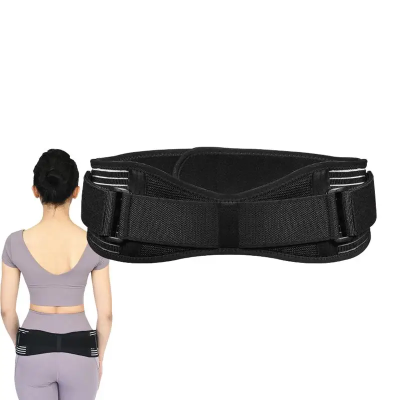 Regulowany pas podtrzymujący miednicę na biodra ulga w bólu pleców ochraniacz kości ogonowej talia Sacroiliac wsparcie stawów dla kobiet