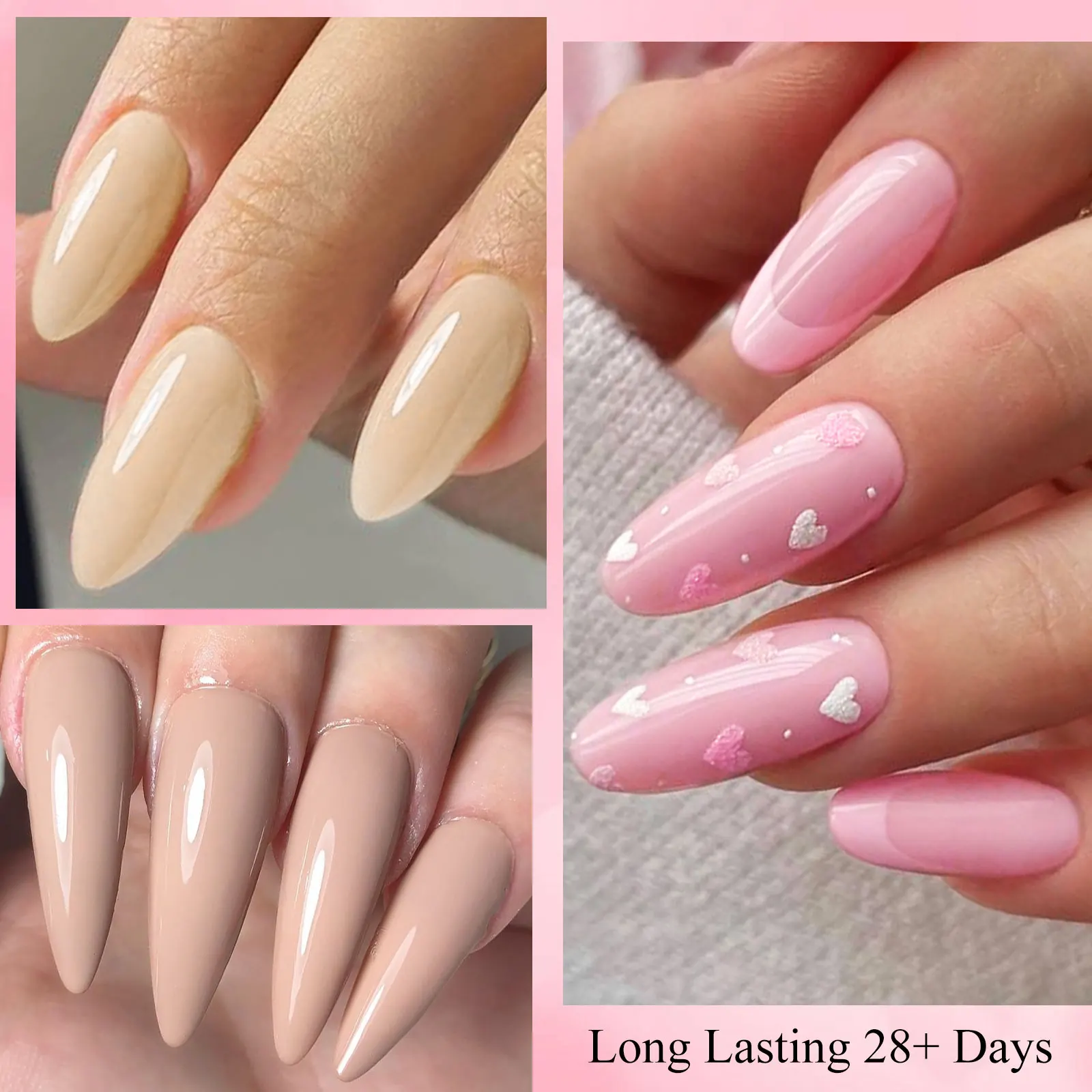 10 مللي عارية براون أحمر اللون هلام مسمار البولندية بريق قاعدة معطف فوقي UV LED هلام مسمار الفن ورنيش مانيكير شبه دائم مسمار الفن هلام #5