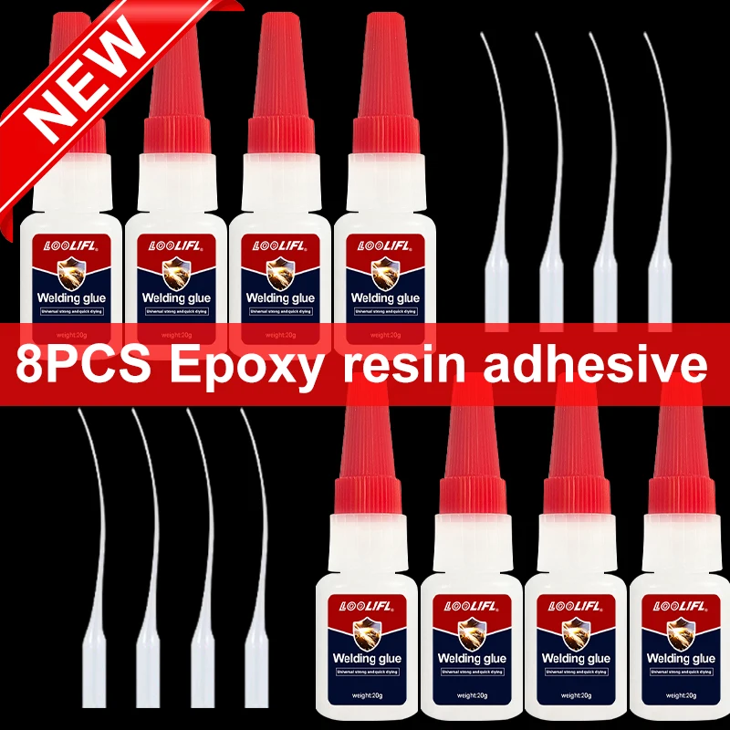 سوبر لاصق شفاف، 1-5 لاصقة قوية، سريعة تجفيف هيدروكريلات لاصق، مناسبة للخشب والمطاط والجلود والبلاستيك والمعادن والمجوهرات المائية، DIY الحرفية، الخ #1