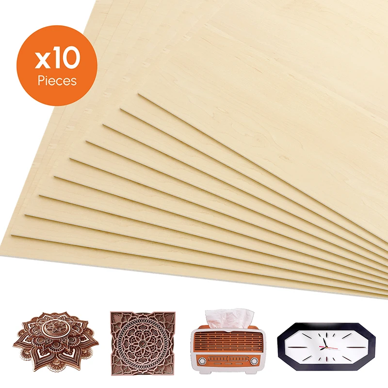 

30*30cm 10PCS Basswood Plywood Craft Board Model Toys Building Carving Handicraft Educational DIY Accessories Balsa Wood Chips