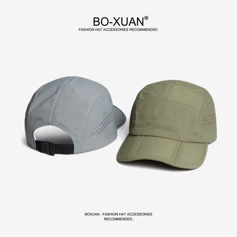 Customizable Logo Foldable Brim Quick-drying Baseball Caps for Men and Women Summer Outdoor Sun Protection Leisure Camping Hat