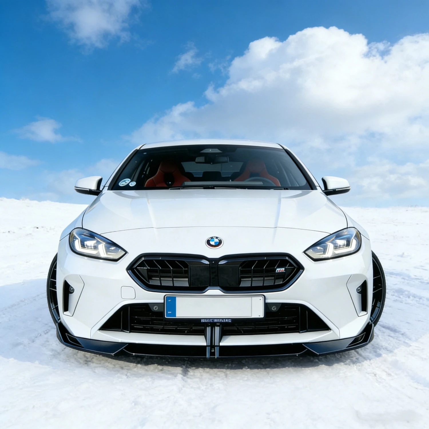 3 PCS Car Front Bumper Lip Splitter For BMW 1 Series F70 M Sport  118i 120i 120d 128ti M135i 2024+ Gloss Black Tuning Bodykits