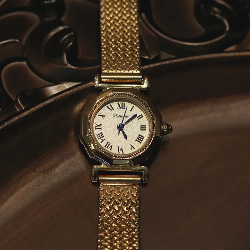 

Exquisite Women'S WristwatchOctagonal Vintage Steel Strap WatchAntique Women'S WatchGift For Women, Unique Wristwatch Accessory.