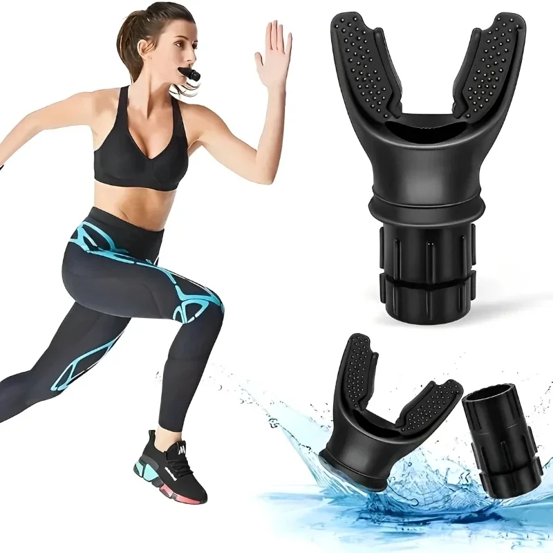 Tragbare Atemübung, Lunge, tragbares Atem-Fitness-Sport-Trainingsgerät, Ausdauertraining mit einstellbaren Widerständen
