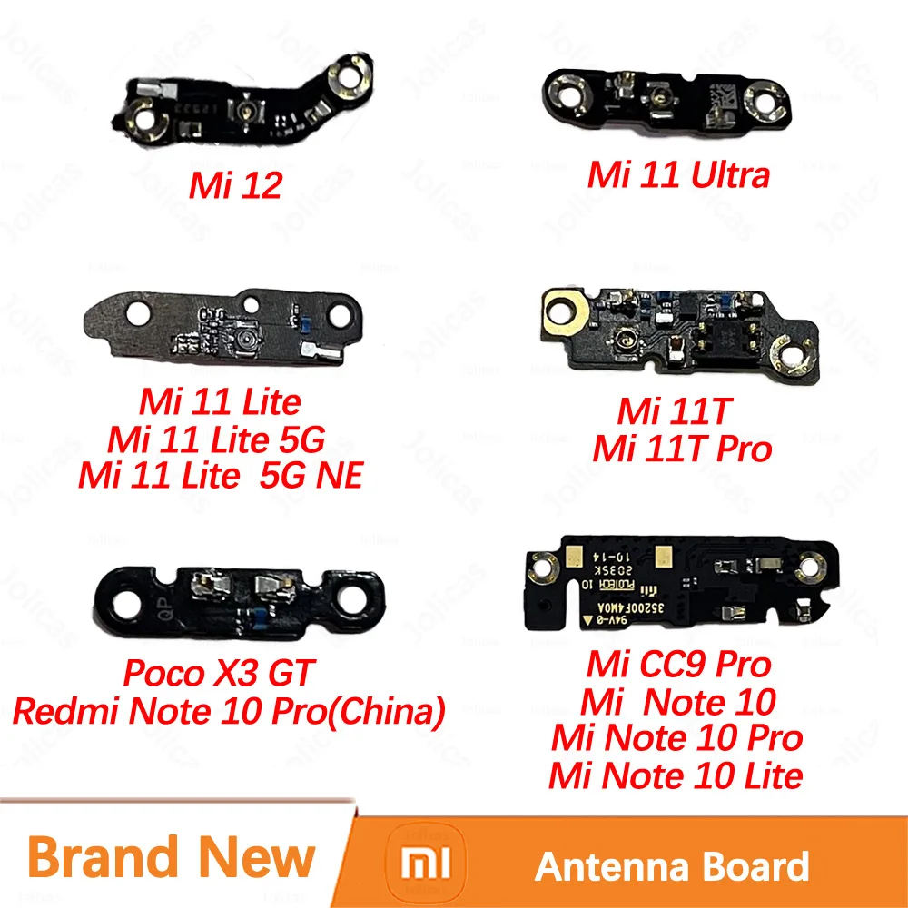Antenna Board For Xiaomi Mi 12 12X 12S 11 Ultra Lite 5G NE 11T Note 10 CC9 Pro Wifi Mic Signal Connector Repair Parts X3 GT Flex