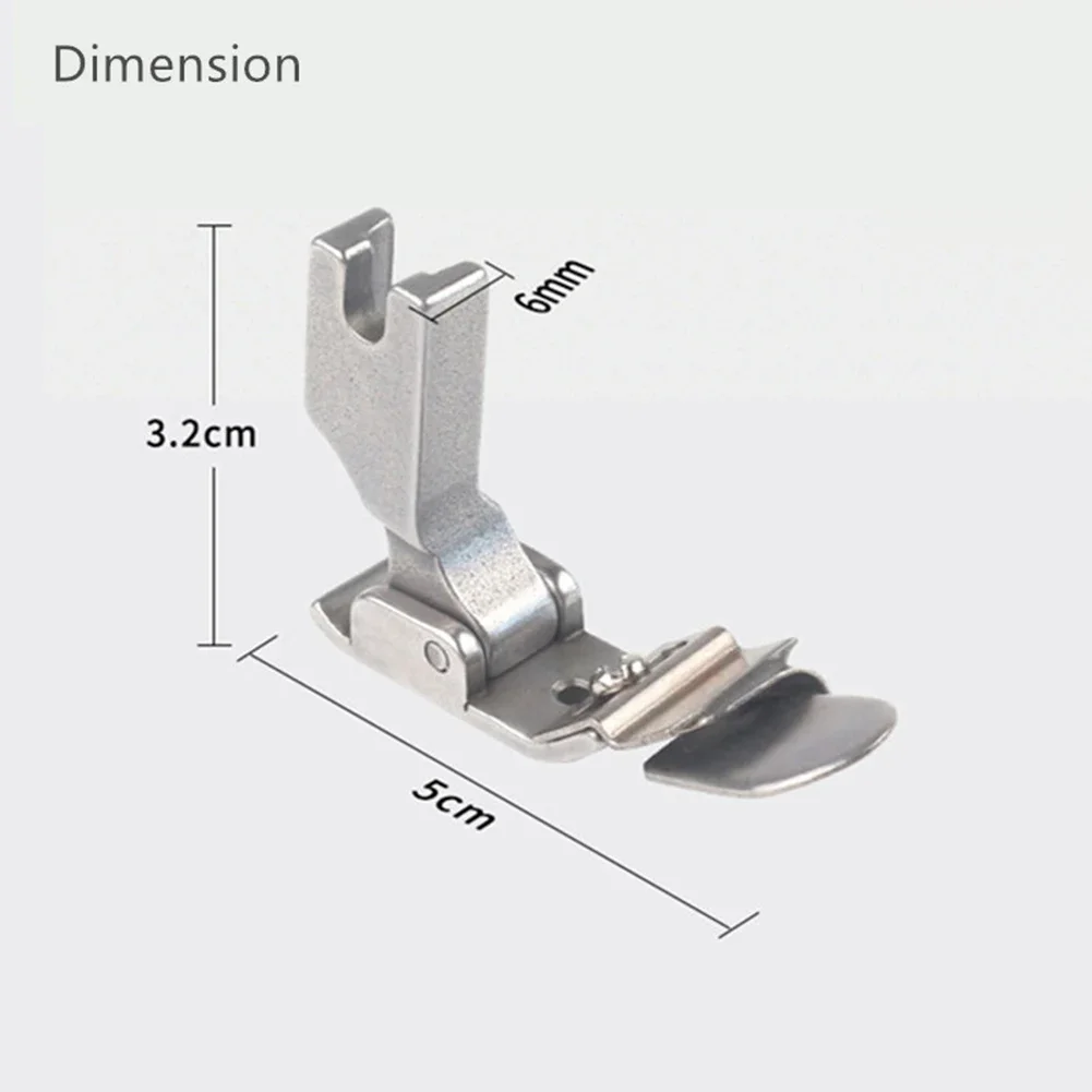 1PCxRegulowana stopka do podkręcania spódnicy Zakrzywiona stopka do obszywania spódnicy Przemysłowe płaskie akcesoria do maszyn do szycia