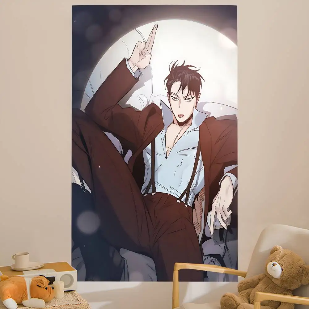 Korean Manhwa Roses and Champagne Hanging Bohemian Tapestry Hanging Tarot Hippie Wall Rugs Dorm Wall Hanging Home Decor