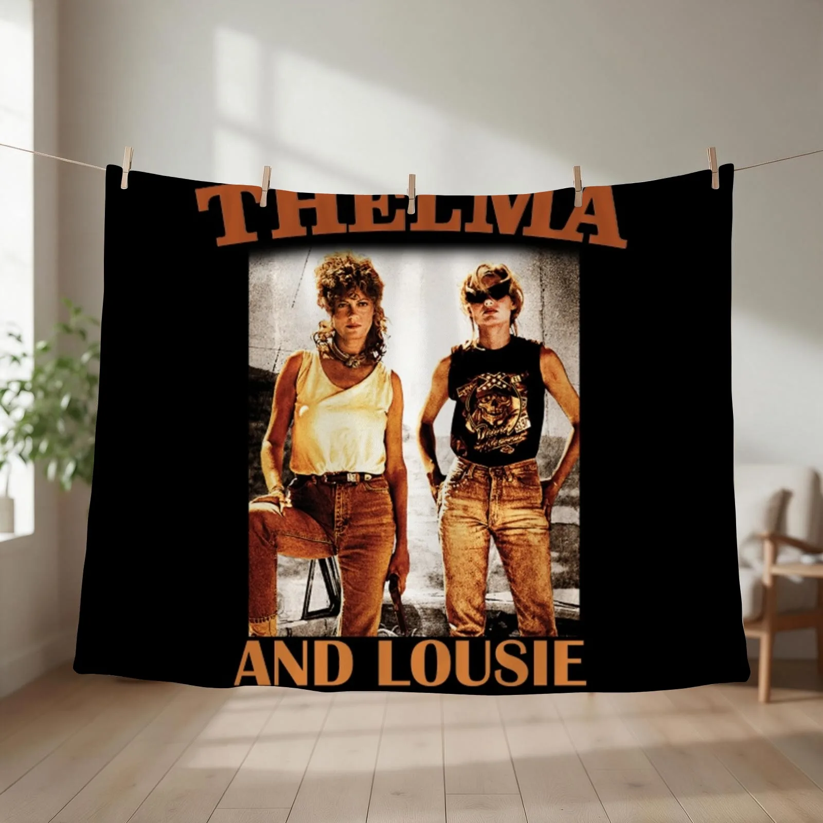 Thelma And Louise - vintage shirt Throw Blanket couch cozy soft plush fuzzy picnic outdoor blanket
