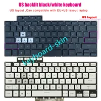 New US Backlit No-Palmrest Keyboard For ASUS TUF DASH F15 Series FX516 FX516P FX516PR FX516PM series laptop