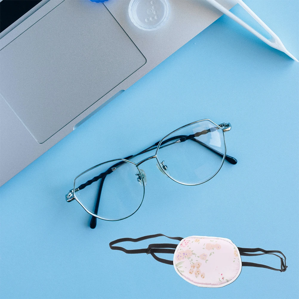 

2 Pcs Silk Eye Cover Accessory Patch Convenient Adjustable Portable Amblyopia Child