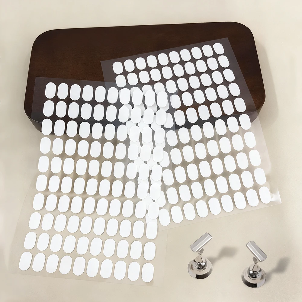 

100pcs Acrylic Nail Art Work Display Board Paste Double-Sided Nail Adhesive Tapes For Nail Practice Stand Display Holder Tools *
