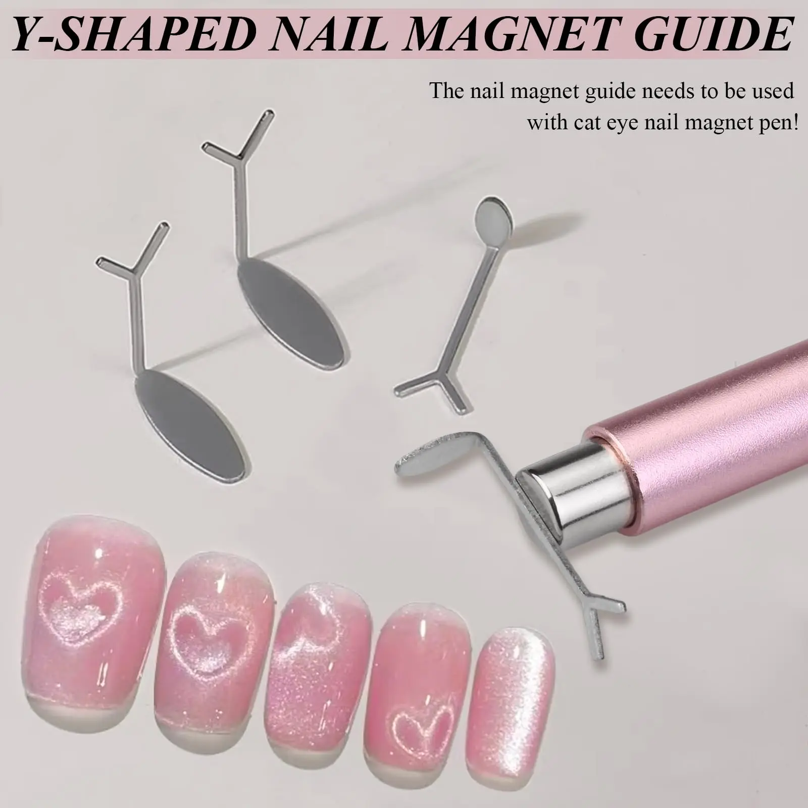 9 pezzi per unghie a doppia testa Cat Eye Kit magnete forte Fiore di coniglio Penna magnetica per nail art per smalto gel Manicure Strumenti per salone fai da te