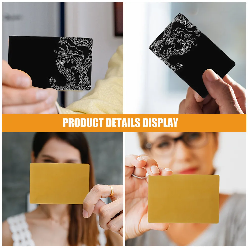 

10Pcs Aluminum Business Cards Blank Aluminum Name Cards Engraving Blanks for Nameplates Door Tags Engraving Business Card Blanks