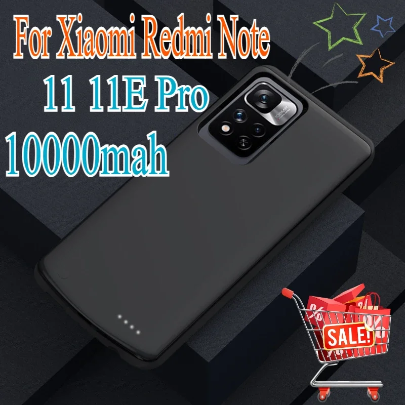 

For Xiaomi Redmi Note Battery Charger Case Portable External Battery Redmi Note 11 11E Pro 5g Charging Power Bank Case Battery