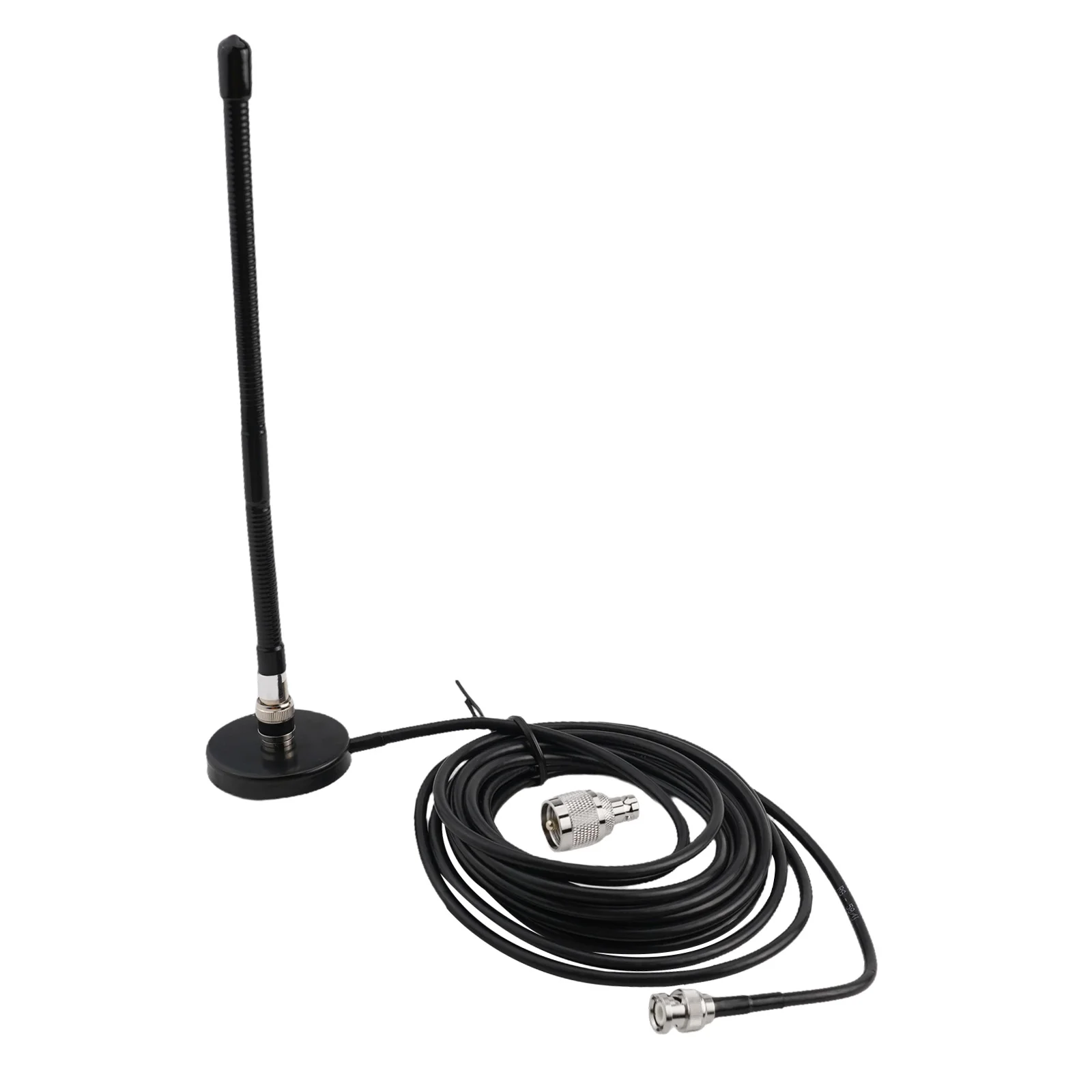 Sturdy CB Antenna, 27MHz Soft Whip with PL259 Adapter and Magnetic Base, 9 9 inch Height Amplify CB Radio Signal