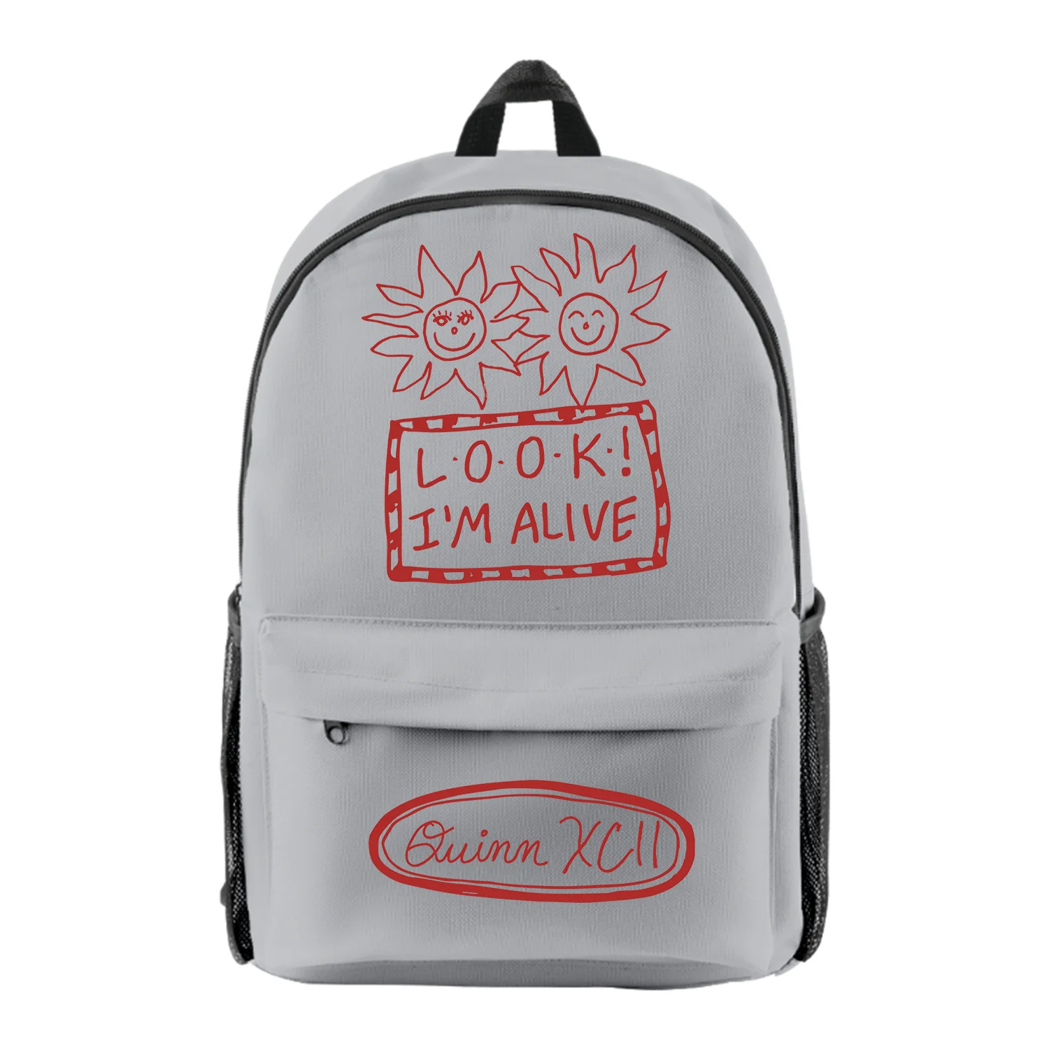 

Quinn XCII Look I'm Alive Backpack Women Men Shoulders Bag Casual Streetwear Daypack Unisex Travel Bags