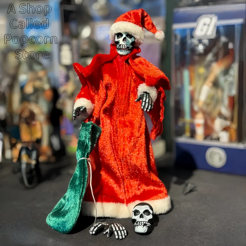 

Classic Music Rock Punk Band Fiend Skeleton Christmas Santa Claus Style Neca Action Figure Model Toy Original Collect