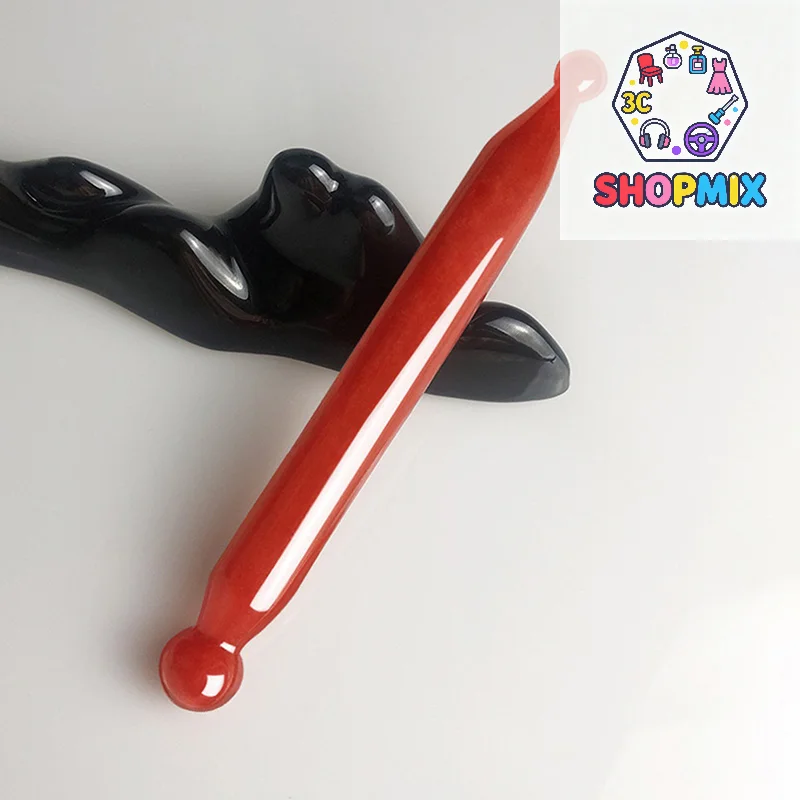 

1 шт., натуральный нефритовый камень, Гуа Ша, массаж лица, акупунктурная ручка, китайская медицина, инструмент для красоты Гуаша