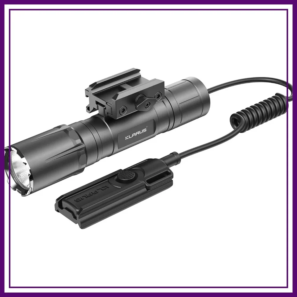 

3300 Lumen Rifle Light with Pressure Switch, USB-C Rechargeable, 5000mAh Battery, IPX8 Waterproof, for Picatinny Rail