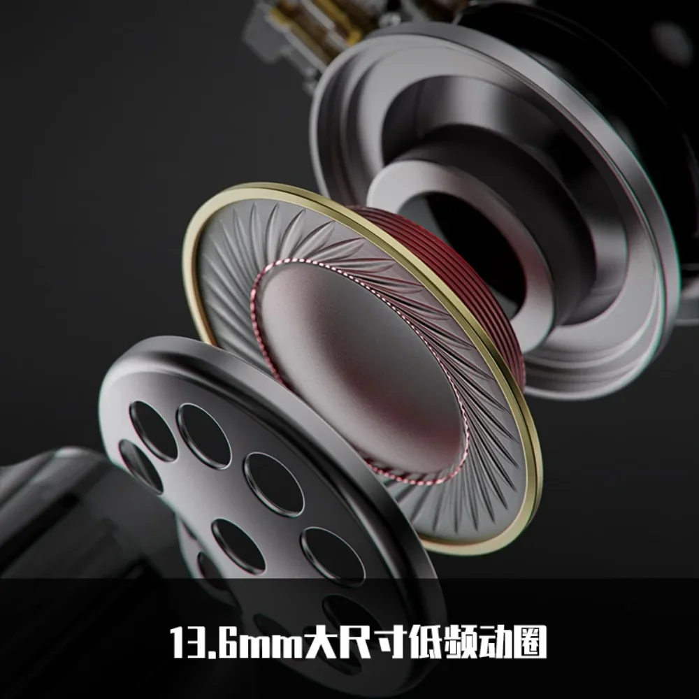 FiiO JH3 HIFI earphones in-ear bass 3.5mm moving iron ergonomic design high quality electroplating process good sound quality