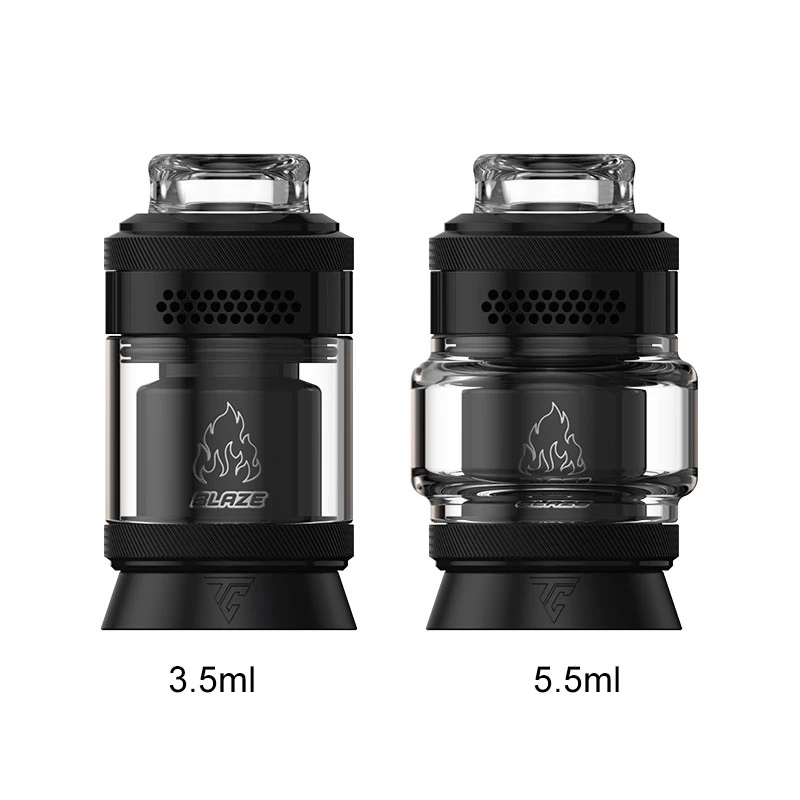 Original ThunderHead Cloud Blaze Solo 2 RTA 5,5ml Enchimento superior Bobina única Postless Build Deck Cigarros eletrônicos Atomizador