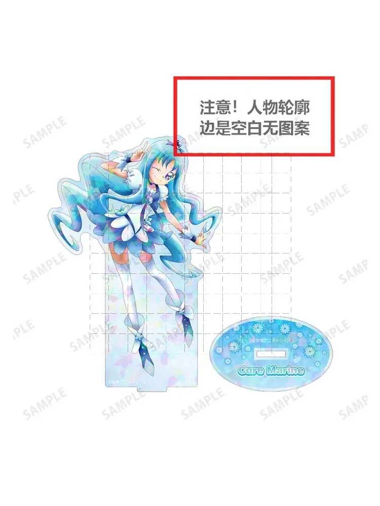 Game Precure Pretty Cure Acrylic Stand Doll Anime Hanasaki Tsubomi Tsukikage Yuri Figure Model Plate Cosplay Toy for Gift