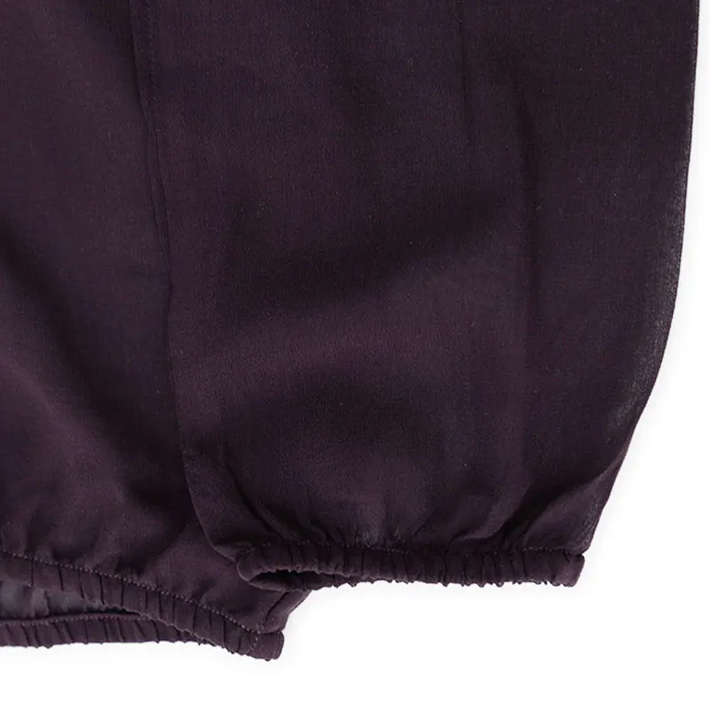 Mist Coffee Purple 100% Natural Mulberry Silk Georgette Women's Casual Hooded T-shirt Beach Long Sleeved Sunscreen Clothing