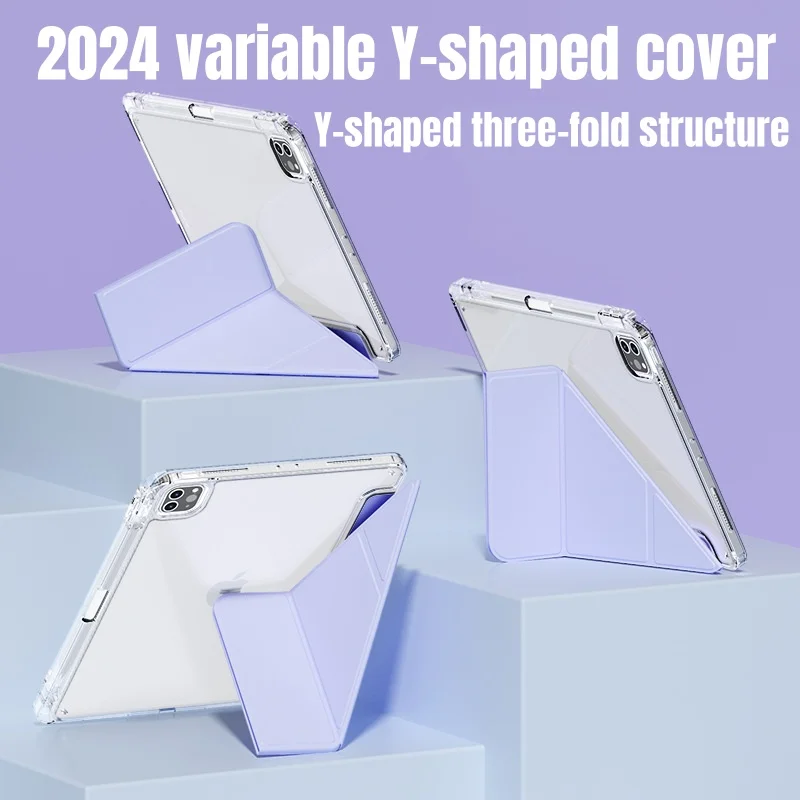 For ipad 10th Gen case 2022 pro 11 2024 case 13 inch iPad 9th/8th/7 Air 5 4 Pro 12.9 6th 5th 4th Mini 6 with Pencil Holder Cover