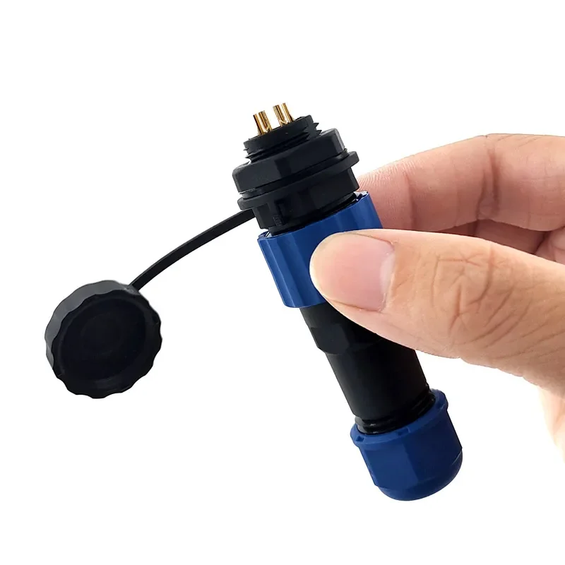 SP16 Waterproof IP68 Power Cable Connectors Set Male Plug & Female Socket 2pin/3/4/5/6/7/8/9 Pin for Electrical Wiring