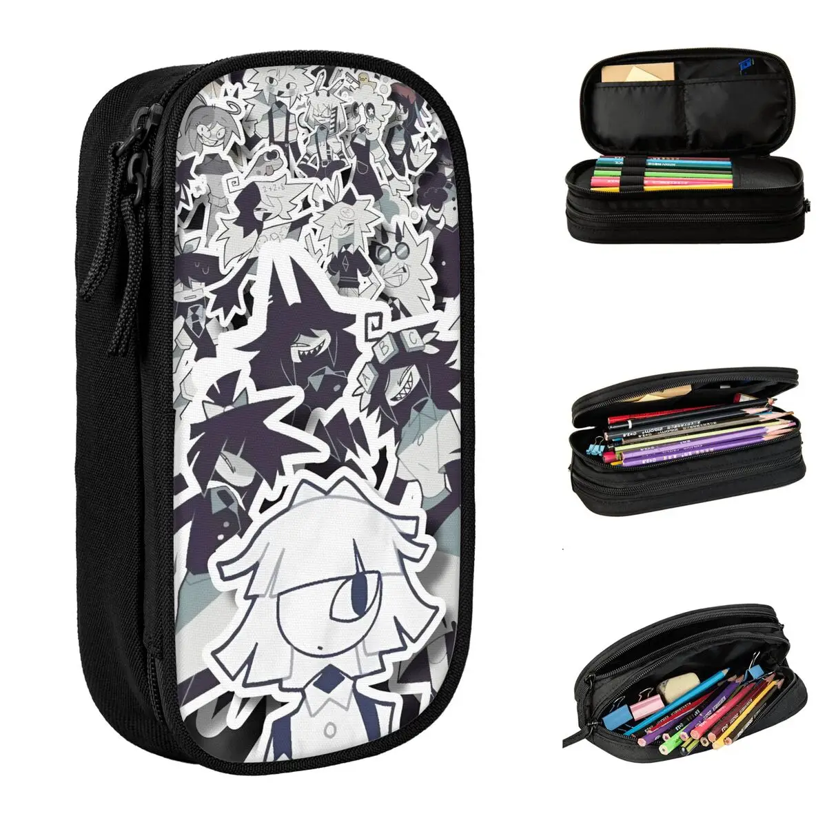 Fun Miss Circle Collage Pencil Case Fundamental Paper Education Pencilcases Pen for Student Bag Students School Gifts Stationery