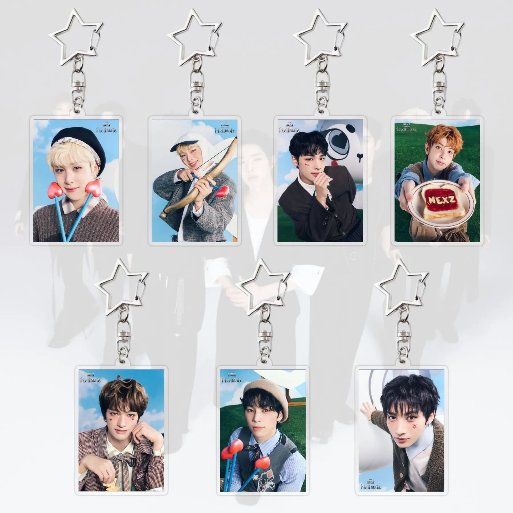 Idol NEXZ New Style TOUR 2026 Hellmate Periphery Acrylic Keychain Backpack Accessories HARU HYUI SEITA YU SOGEON YUKI TOMOYA