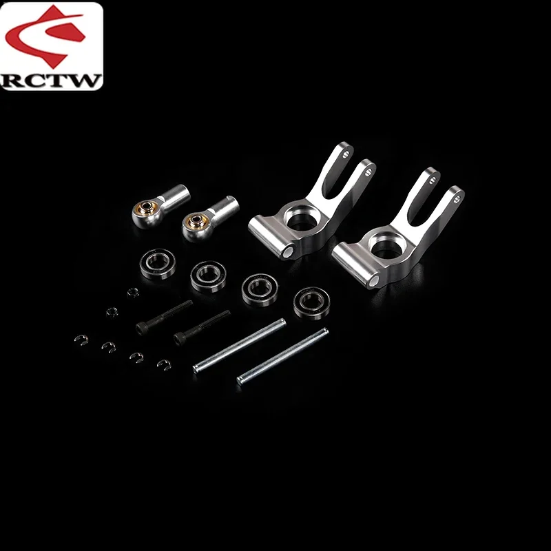 Rc carro gás cnc metal conjunto de assento de rolamento da roda traseira de uma peça para 1/5 hpi rovan km gtb racing baja 5b 5t 5sc peças