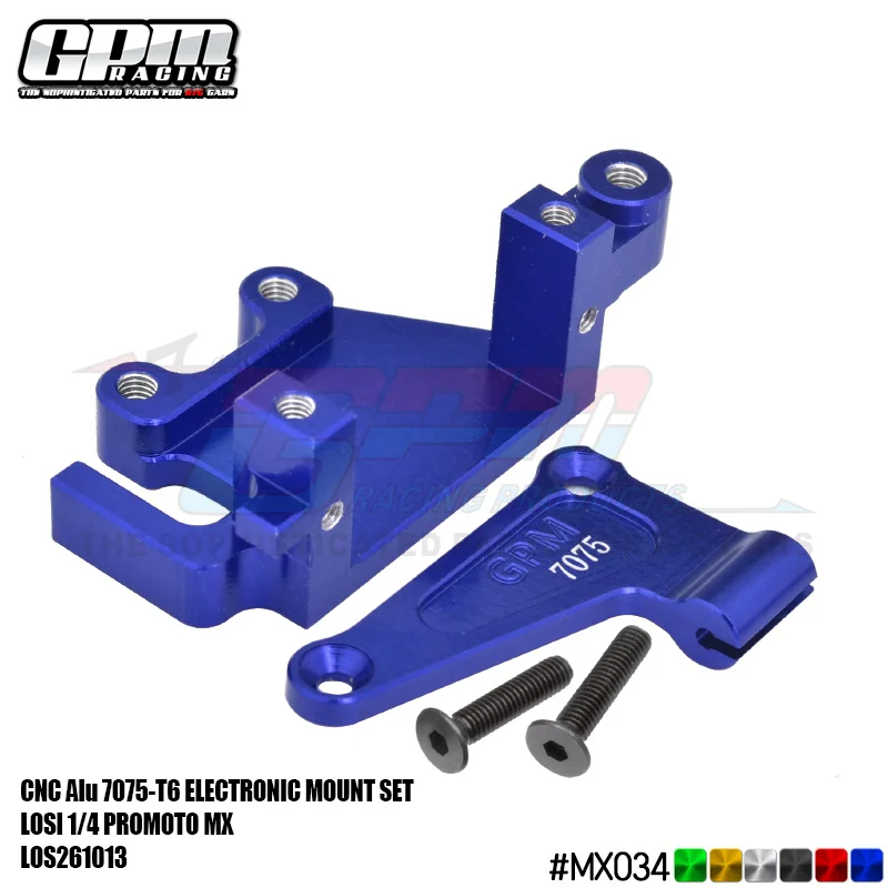 GPM Aluminum 7075 Electronic Mount For LOSI 1/4 Promoto-MX Motorcycle