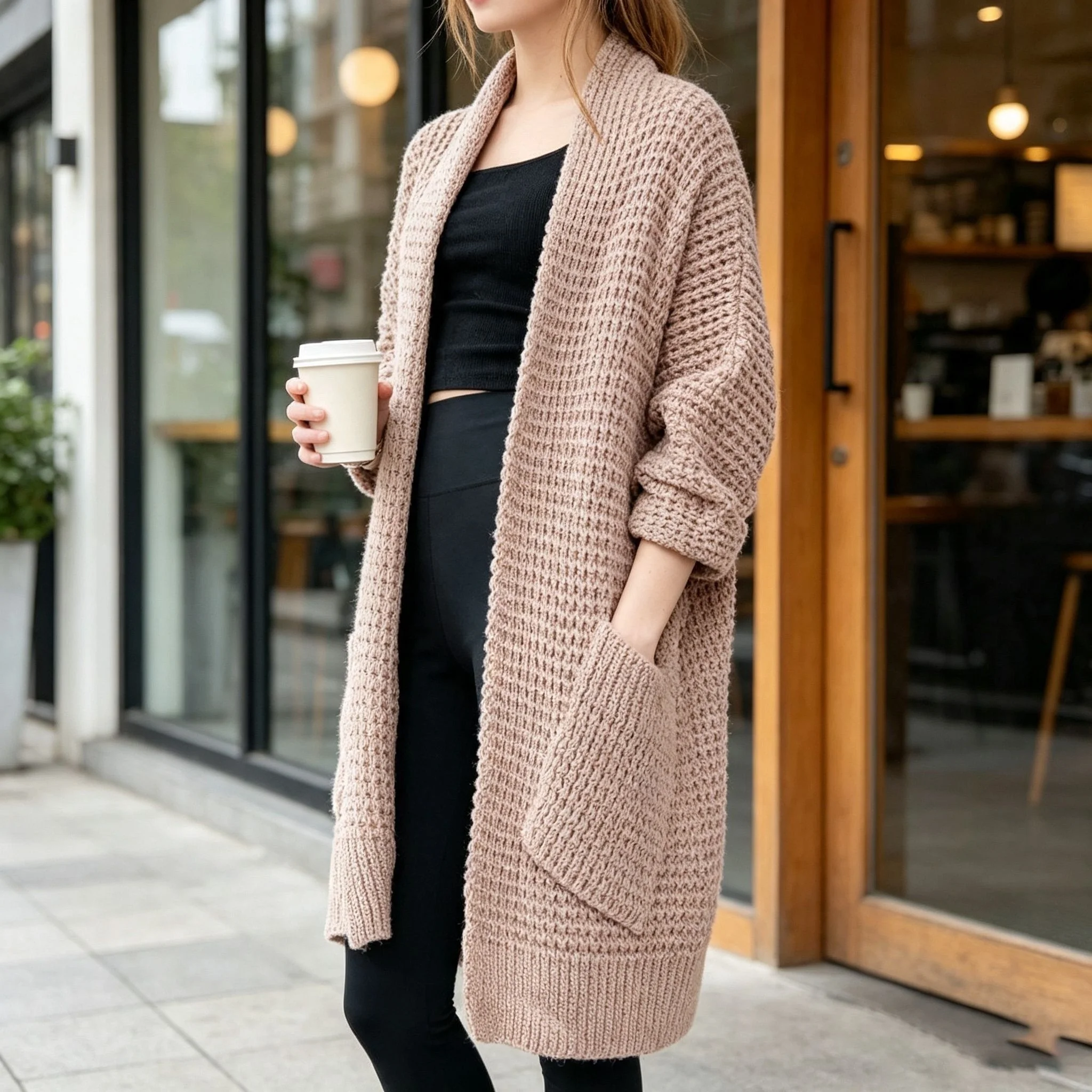 Womens Lightweight Solid Mesh Cardigan for Summer Layering Over Basic Tops During Beach Trips and Holiday Travel