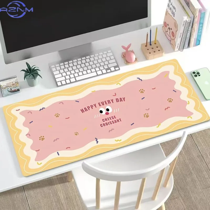 Mousepad grande e simples para jogos e-sports, escritório, com apoio de pulso, para meninos e meninas.