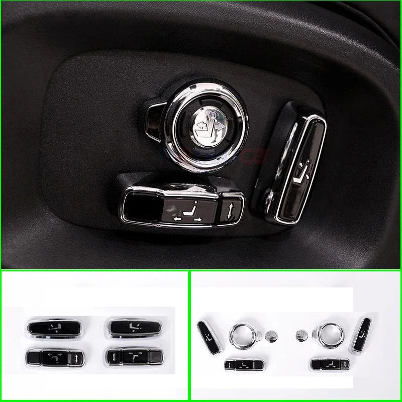 Car Seat Side Adjustment Button Cover Trim Parts for Land Rover Discovery 5 RRS Evoque Vogue Velar Discovery Sport for Jaguar