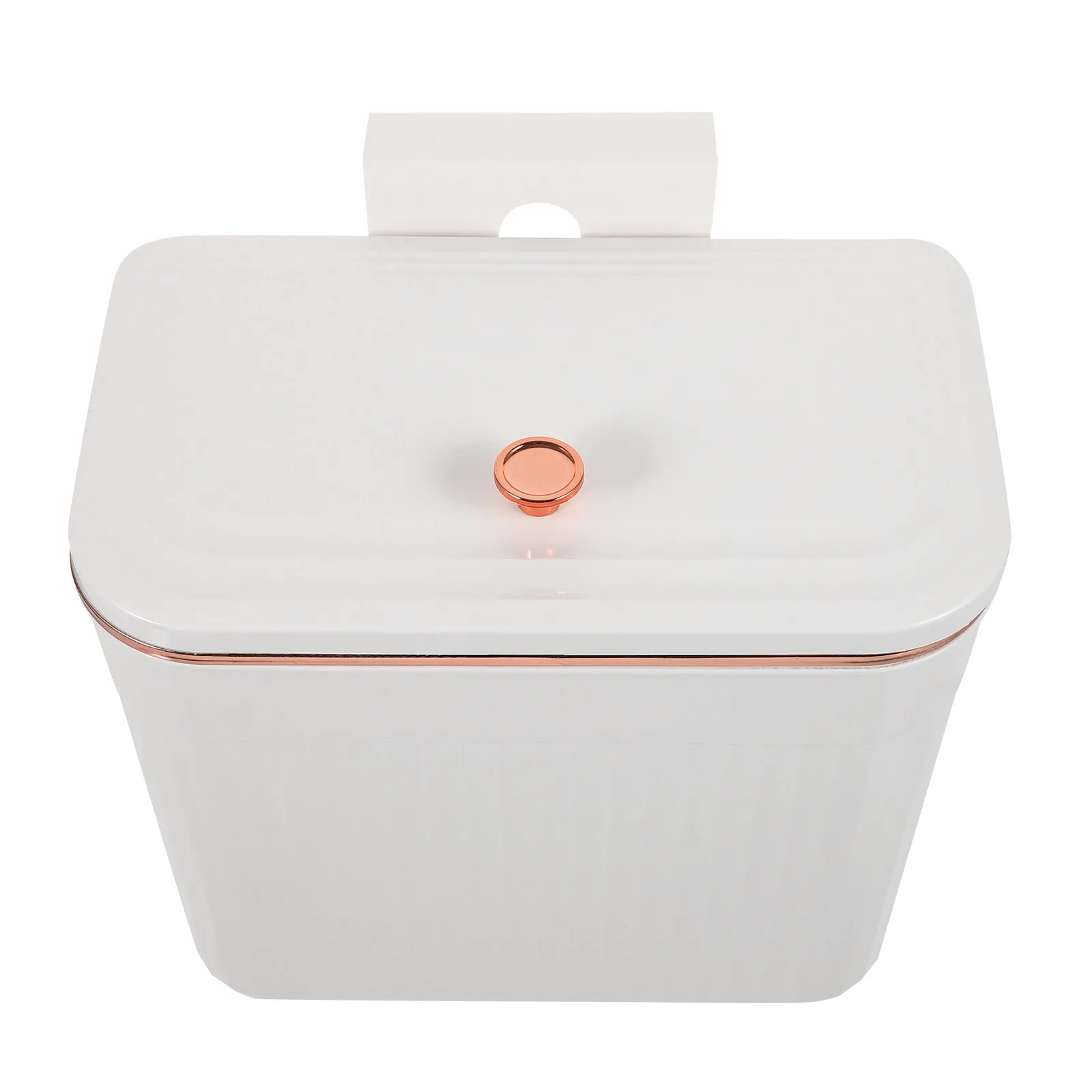 

Compact Hanging Trash Can Lid Wall Mounted Or Door Hook Install Kitchen Garbage Bin Small Plastic Waste Container