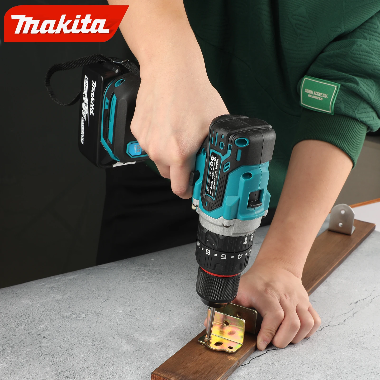 Makita Electric Goddess DDF487 13mm LXT Cordless Brushless Trapano a percussione Piccolo cacciavite 1700 giri/min per 18V Batteria Utensile elettrico