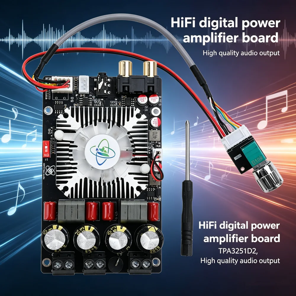 HiFi TPA3251D2 220W Stereo Amplifier Module 12-36V