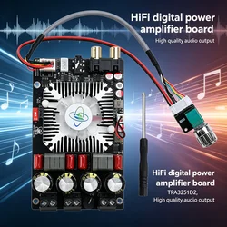 XY-AP2202 HiFi digital Power Amplifier Board TPA3251D2 DC12-36V 20W-220WClass High quality audio output Stereo Equalizer AMP