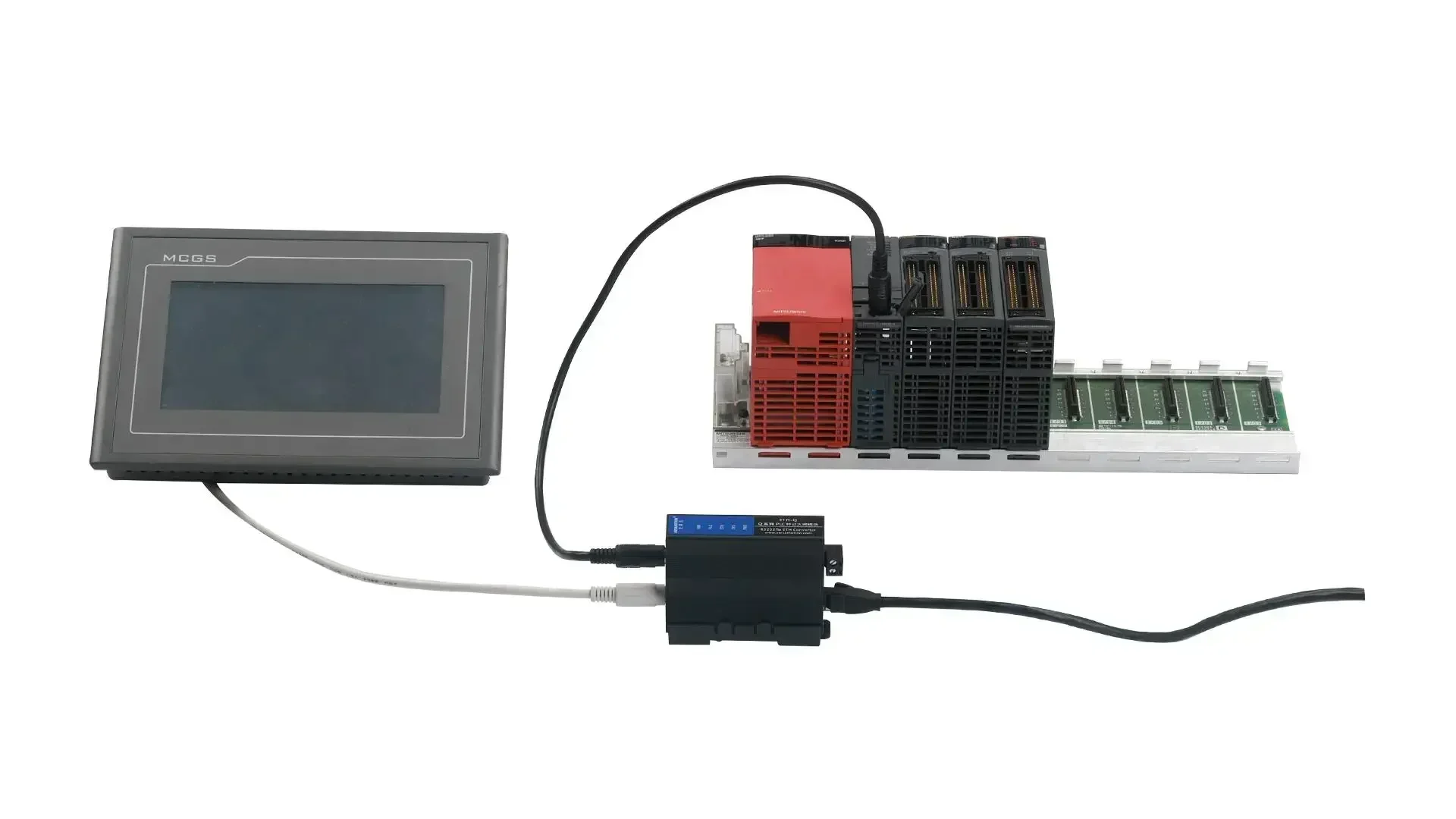 ETH-Q-2P Ethernet Extension Module RS232-ETH Converter RS232 Suitable for Mitsubishi Q Series Q00/02 PLC